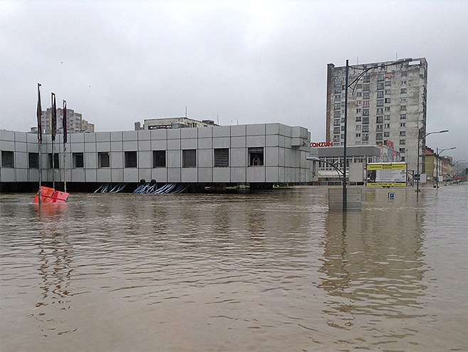 Poplavljeni Doboj - Foto: RTRS