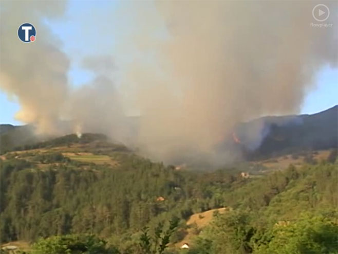 Požar kod manastira Studenica - Foto: Screenshot