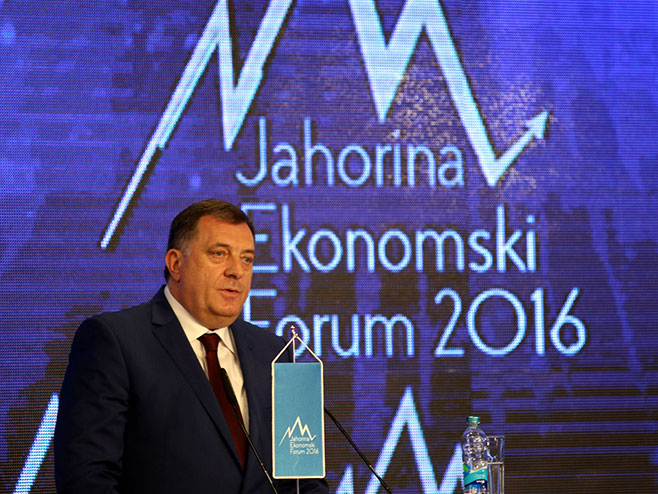 Predsjednik Republike Srpske Milorad Dodik otvorio je Јahorina ekonomski forum 2016 - Foto: SRNA