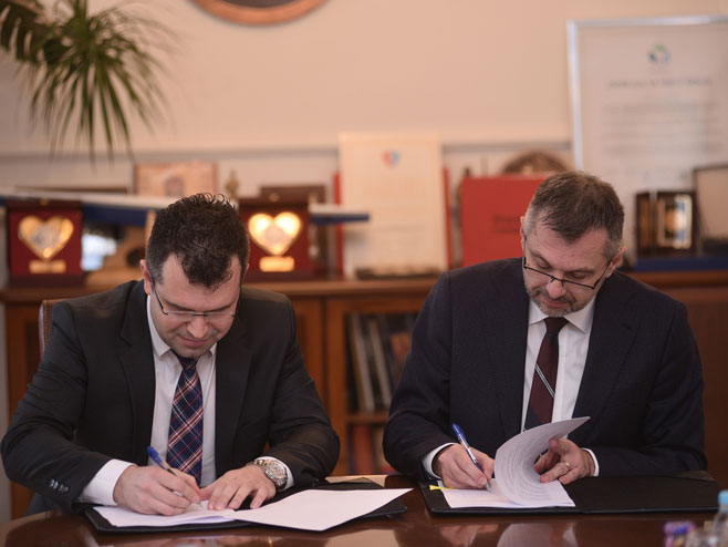Omar Krivošija i Igor Radojičić - potpisivanje memoranduma - Foto: SRNA