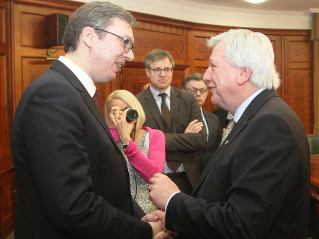 Aleksandar Vučić i Hesen Folker Bufije - Foto: TANЈUG