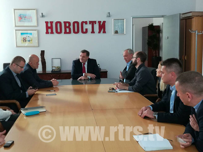 Dodik u Novostima - Foto: RTRS