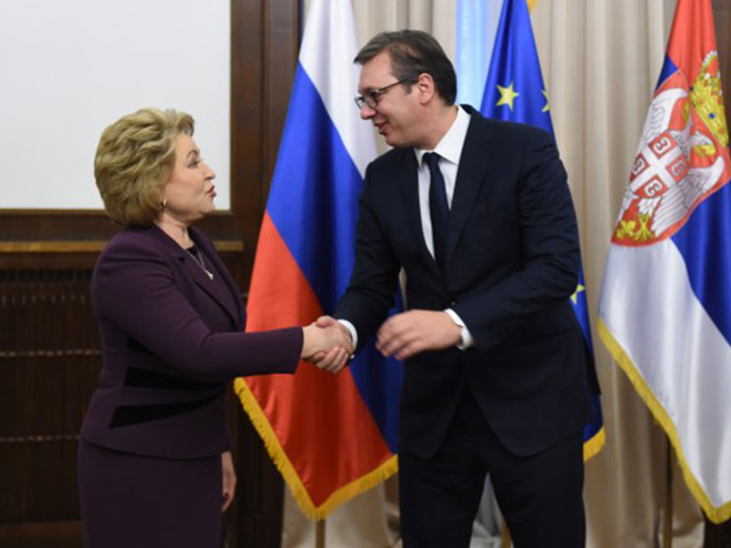 Aleksandar Vučić i Valentina Matvijenko - Foto: TANЈUG