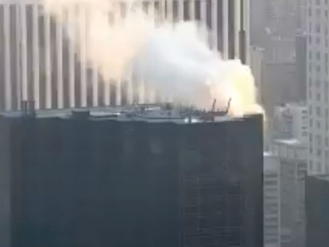 Požar u Trampovom tornju - Foto: Screenshot