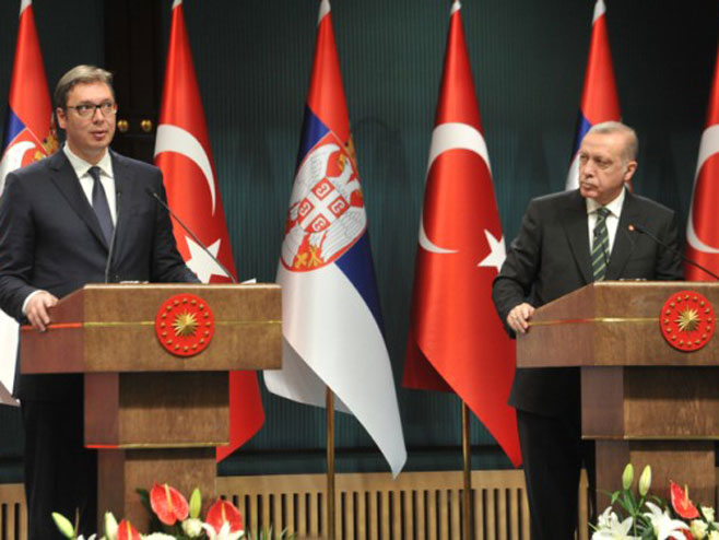 Vučić, Erdogan - Foto: RTS