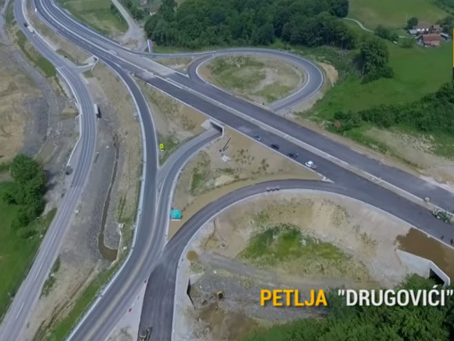 Autoput Banjaluka-Doboj, petlja Drugovići - Foto: Screenshot/YouTube