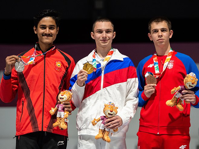 Aleksa Mitrović bronzani na Olimpijskim igrama mladih (Foto: OKS) - 